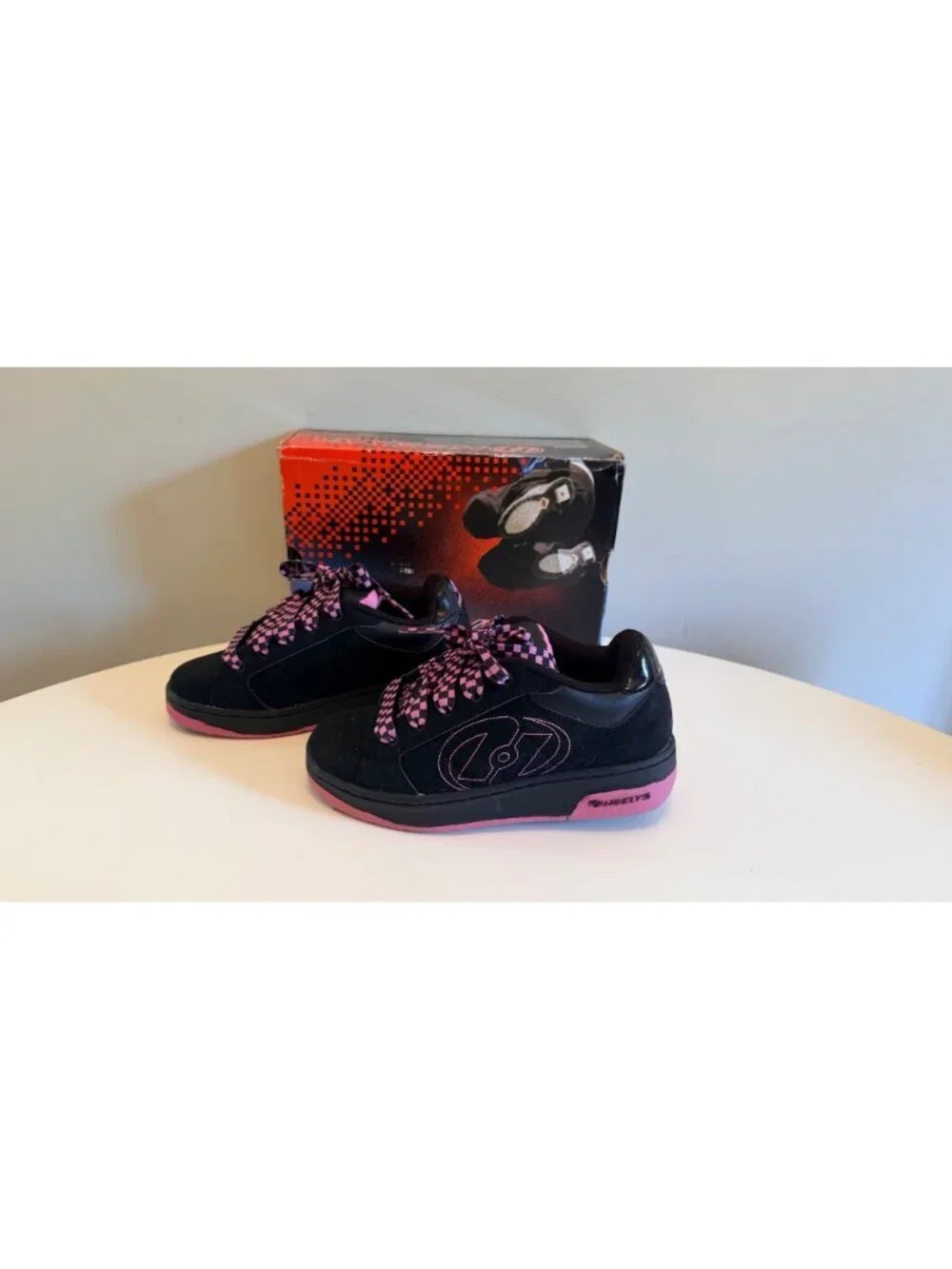 Heelys Bliss 2 Youth Roller Shoes Black/Pink Size 3 With Box & Accessories #7114